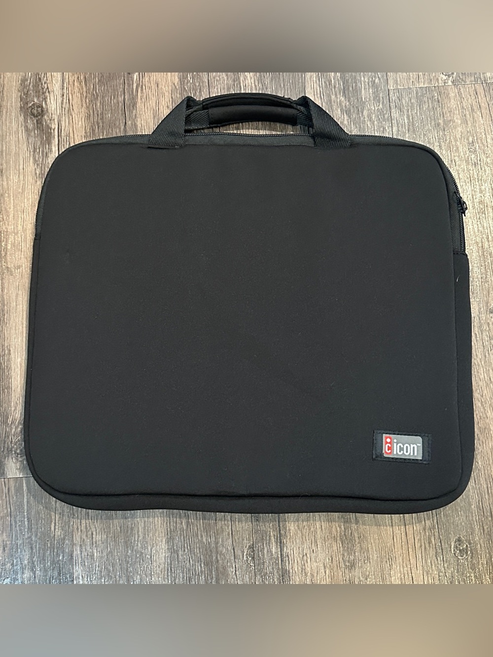 icon Black Laptop Briefcase Slim Carry On Case laptop or tablet unisex travel